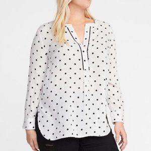 Old Navy Polka Dot Tunic Blouse Sz XXL NWT